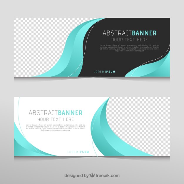 Wave banners templates