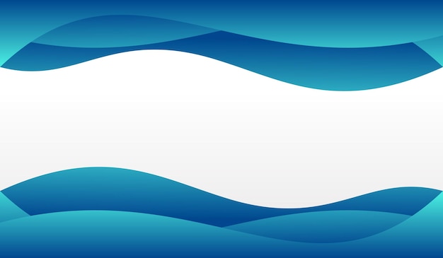 Wave blue background illustration vector design