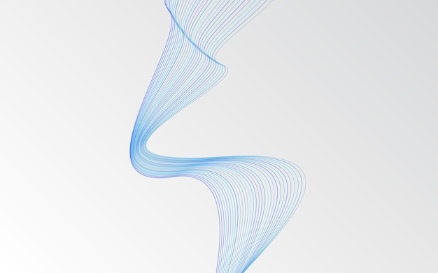 Free vector wave of the blue colored lines high resolution