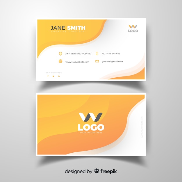 Wave business card