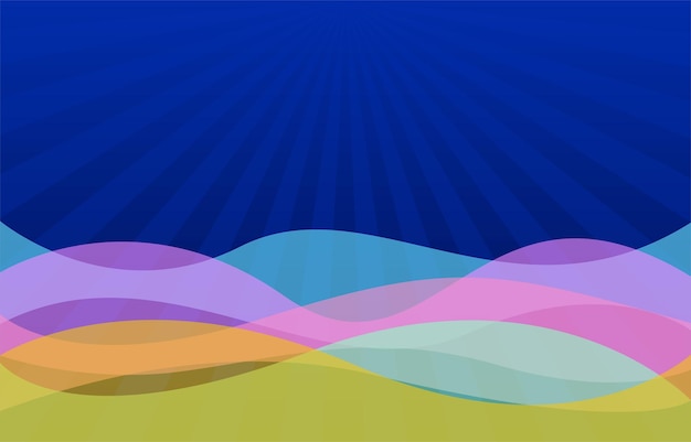 Free vector wave colorful background