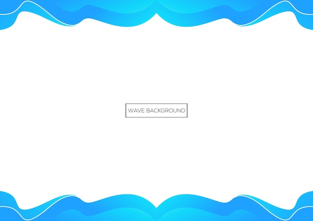 Free vector wave frame abstract background design gradient