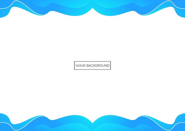 Free vector wave frame abstract background design gradient