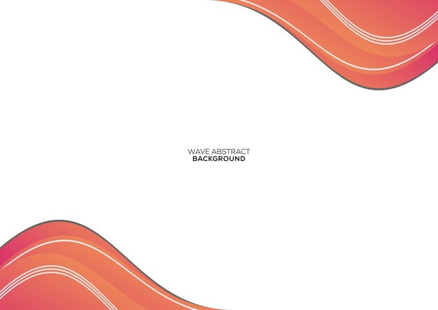 Free vector wave gradient abstract template background design