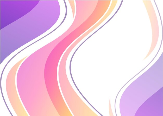 Wave gradient colorful background