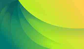 Free vector wave green gradient modern background design abstract