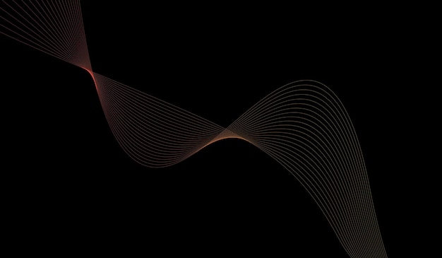 Free vector wave line gradient minimalist color style