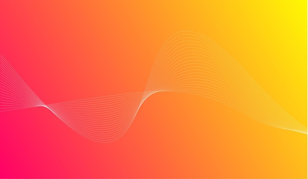 Free vector wave line gradient minimalist color style
