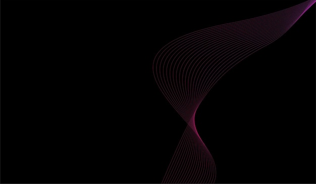 Free vector wave line gradient minimalist color style