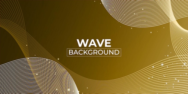 Wave pattern caramel brown gradient colour multipurpose abstract background banner