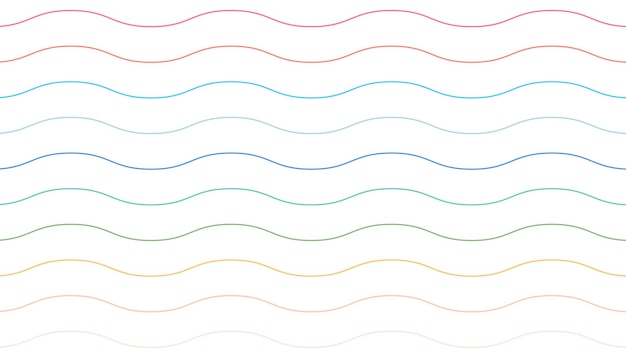 Wave pattern colorful background in line style