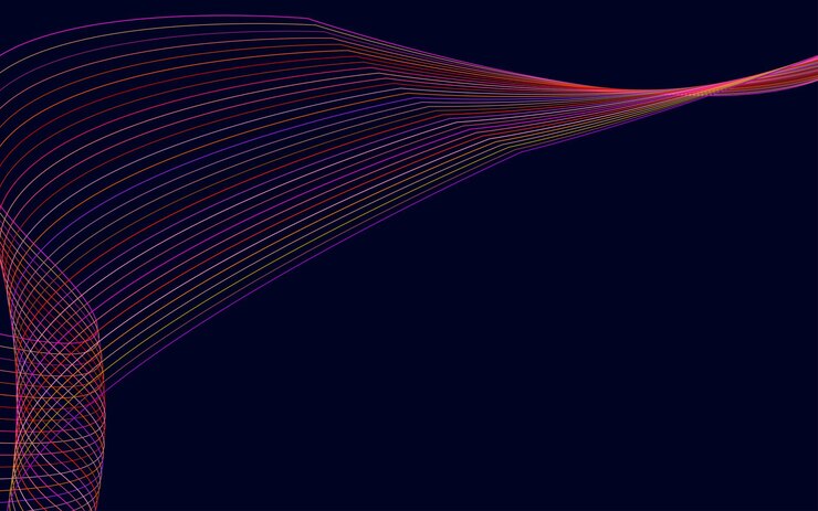 Free Vector wave of the red colored lines high resolution