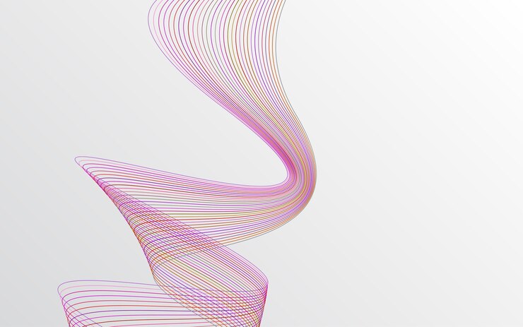 Free Vector wave of the red colored lines high resolution