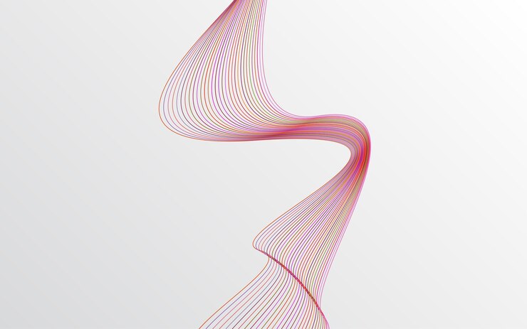 Free Vector wave of the red colored lines high resolution