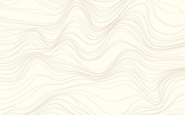 Wave textures cream background vector