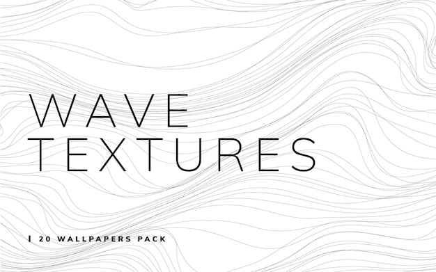 Wave textures white background vector