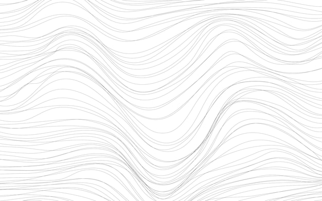 Wave textures white background vector