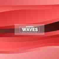 Free vector wave vector abstract background flat design stock illustration vector illustration