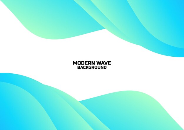 waves blue modern background design