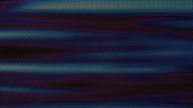 Волны разноцветных точек Всплеск цифровых данных массива точек Футуристический элемент пользовательского интерфейса с плавным сбоем