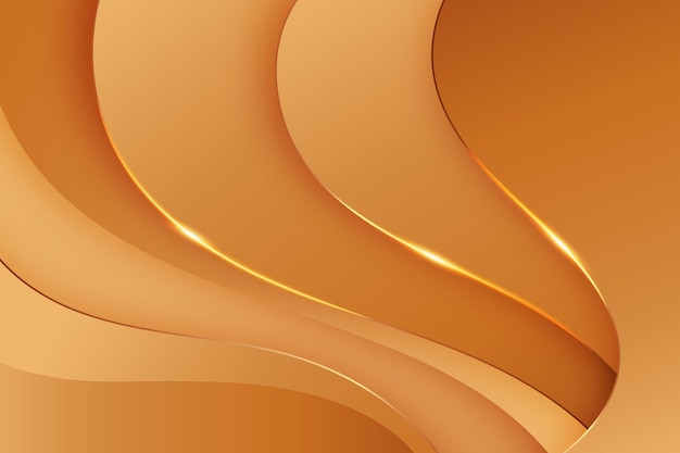 Waves of smooth golden background