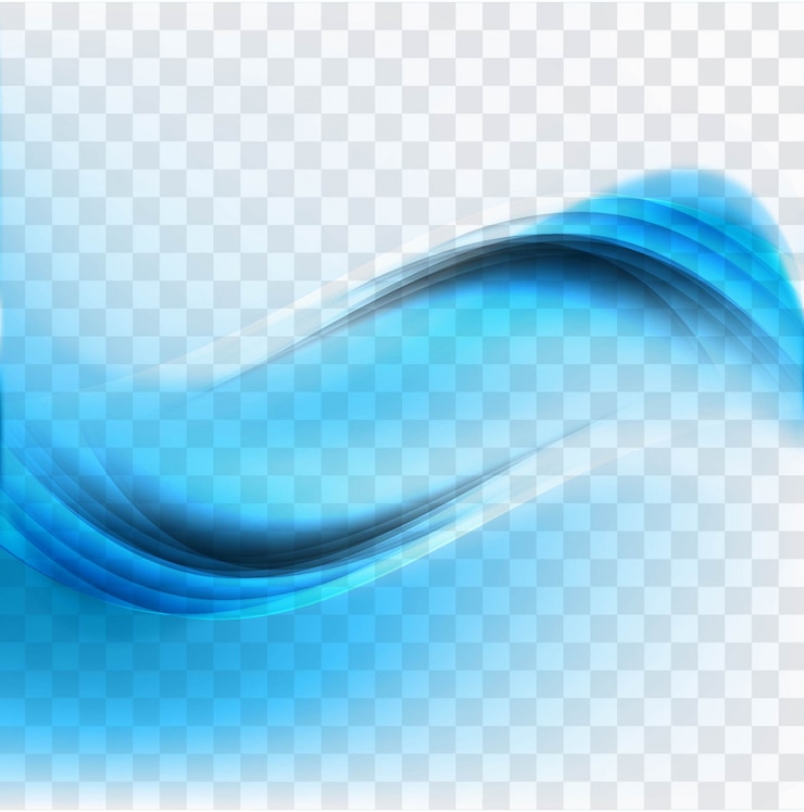 Free Vector waves with blue tones