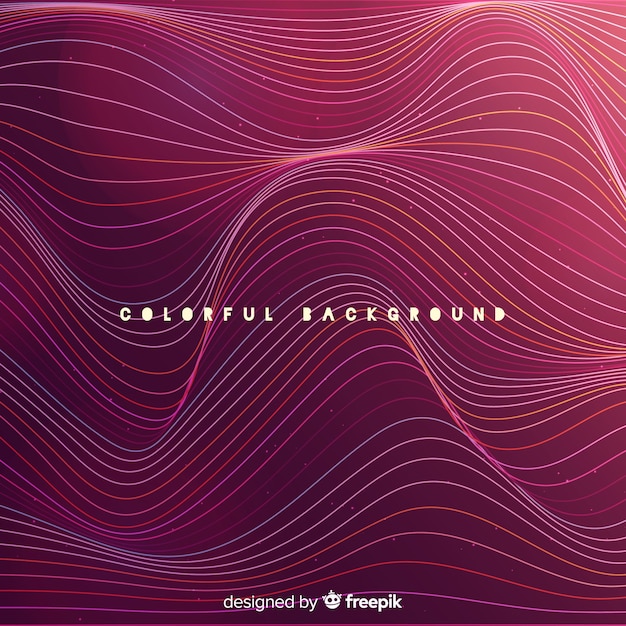 Wavy abstract background