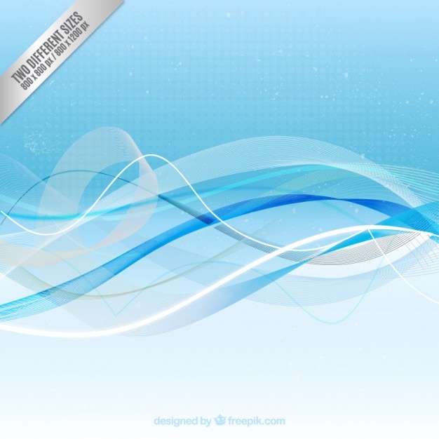 Free vector wavy background in abstract style