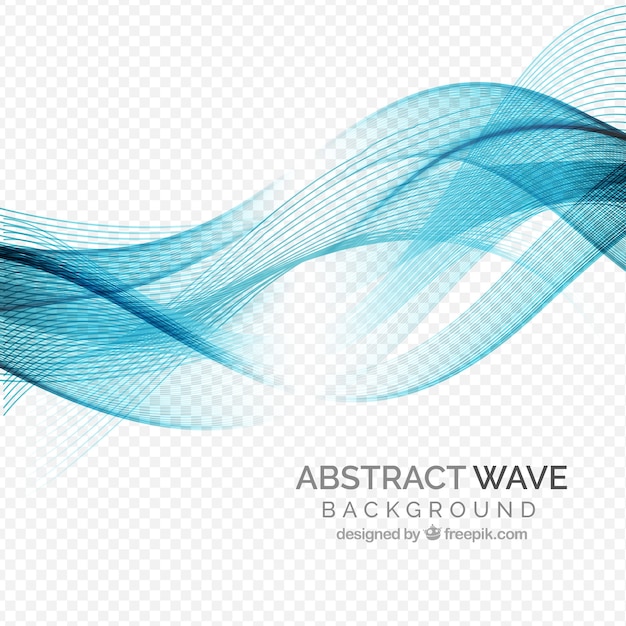 Free vector wavy background in abstract style