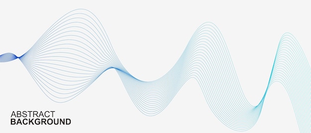 Волнистый фон баннер современный дизайн