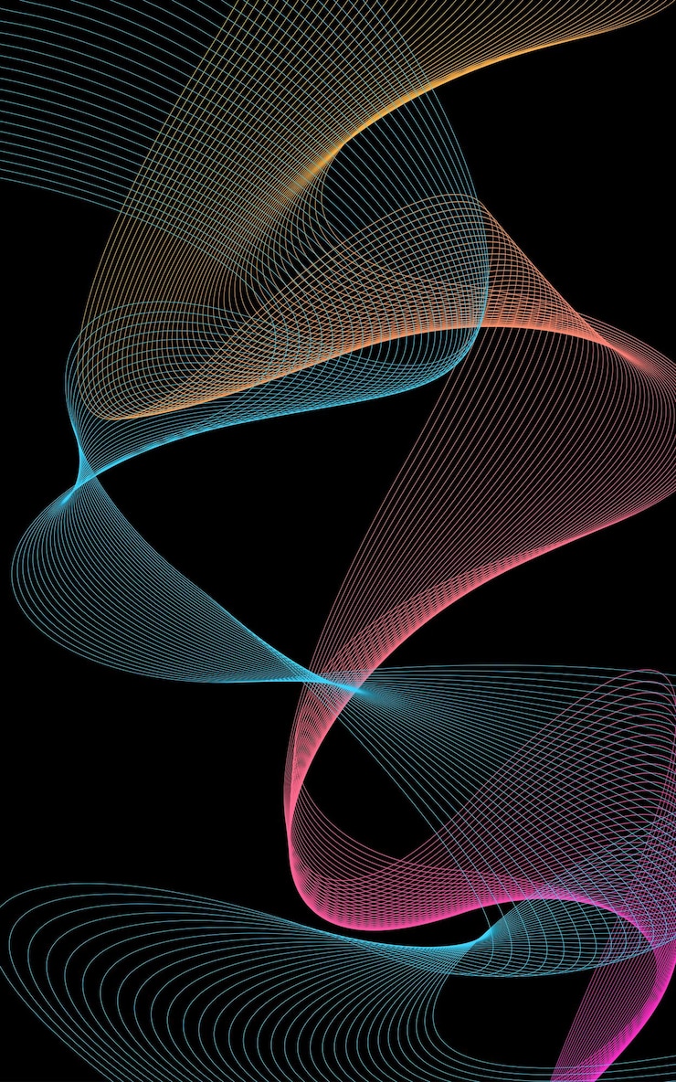 Free Vector wavy background colorful gradient