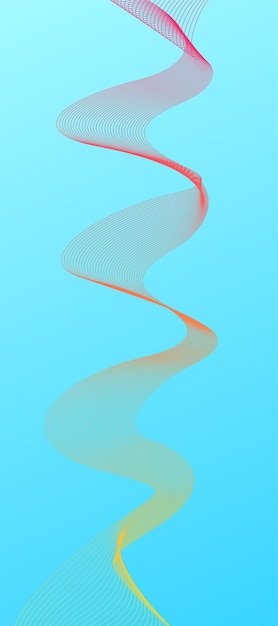 Wavy background colorful gradient