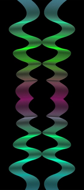 Бесплатное векторное изображение Волнистый фон цветный градиент