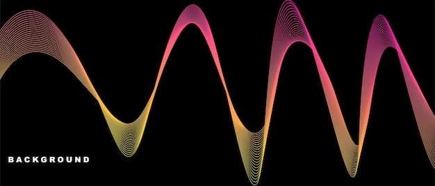 Free vector wavy background colorful