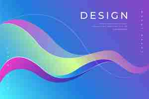 Free vector wavy background concept