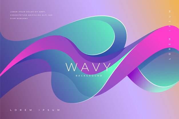 Wavy background concept