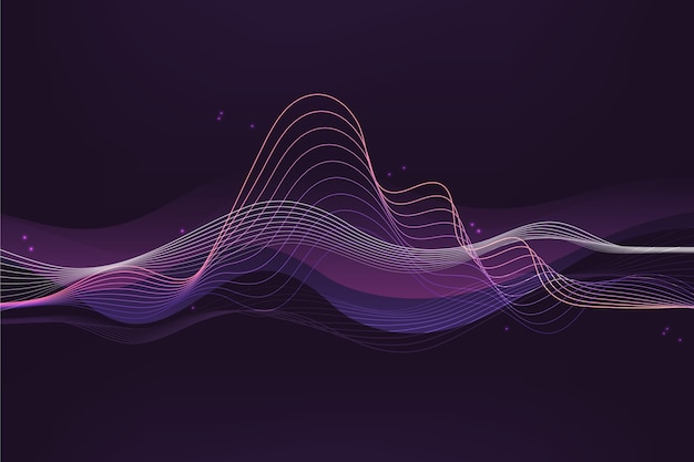 Free vector wavy background design