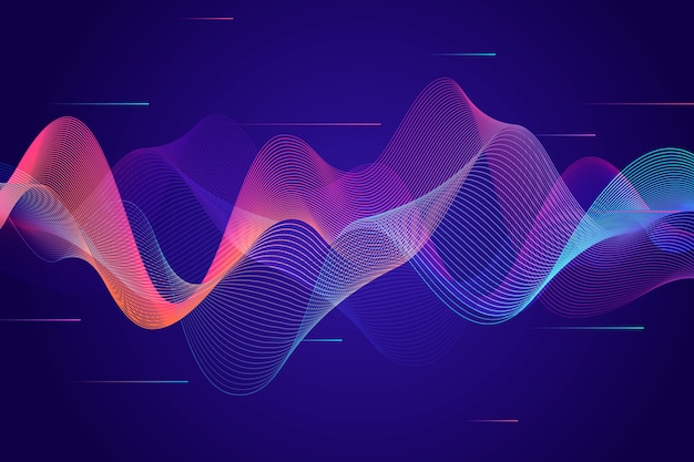 Free vector wavy background gradient curvy shadows