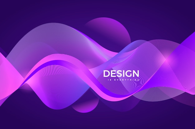 Wavy background gradient style