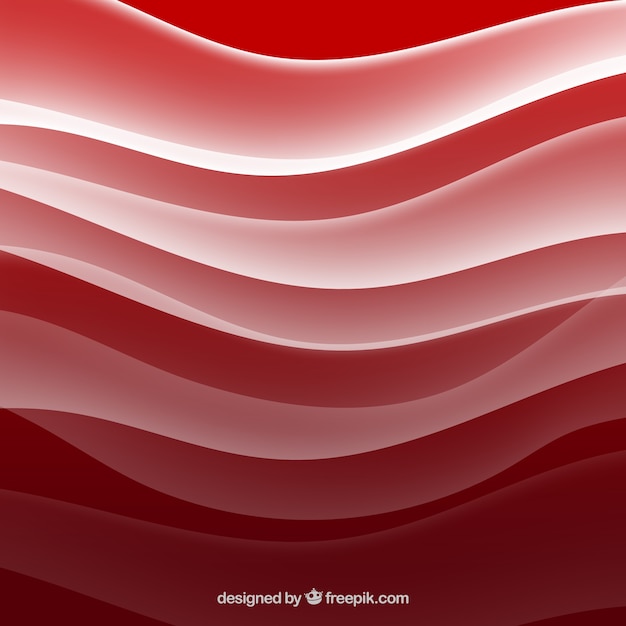 붉은 색조의 물결 모양 배경