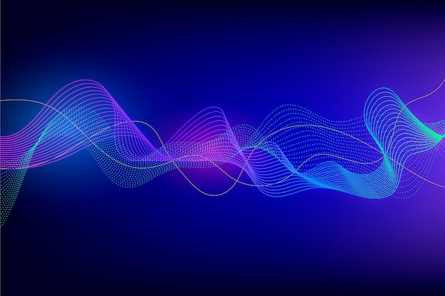 Free vector wavy background style