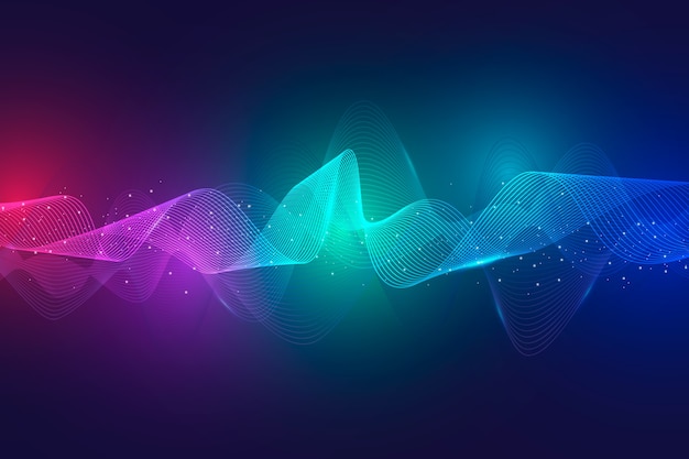 Free vector wavy background style