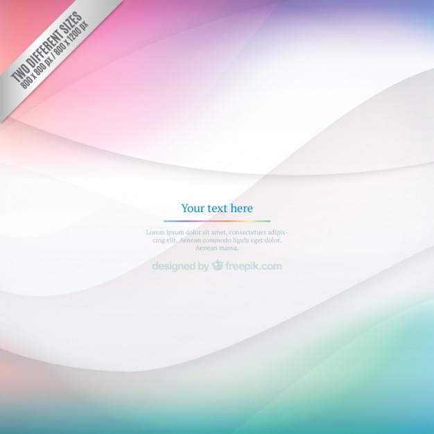 Wavy background with color gradient