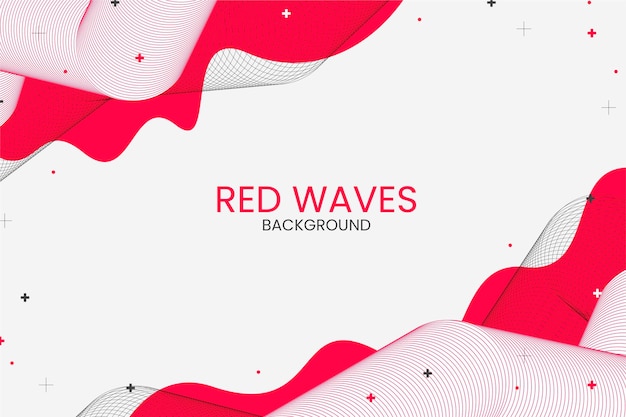 Free vector wavy background with copy space