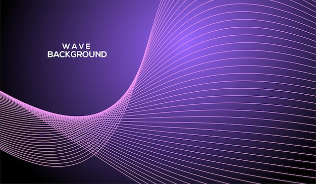 Wavy background with space gradient