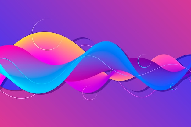 Free vector wavy background