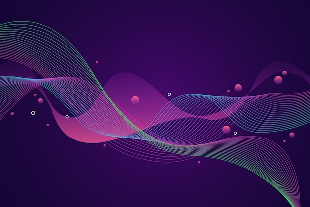 Free vector wavy background