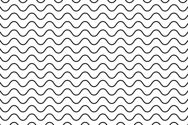 Wavy Black Lines Background With Circles