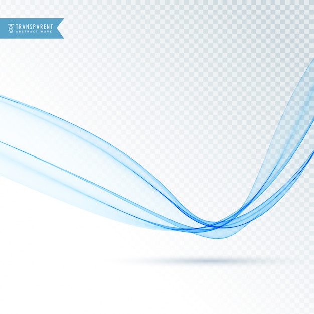 Free vector wavy blue shape