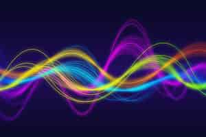 Free vector wavy colorful background design